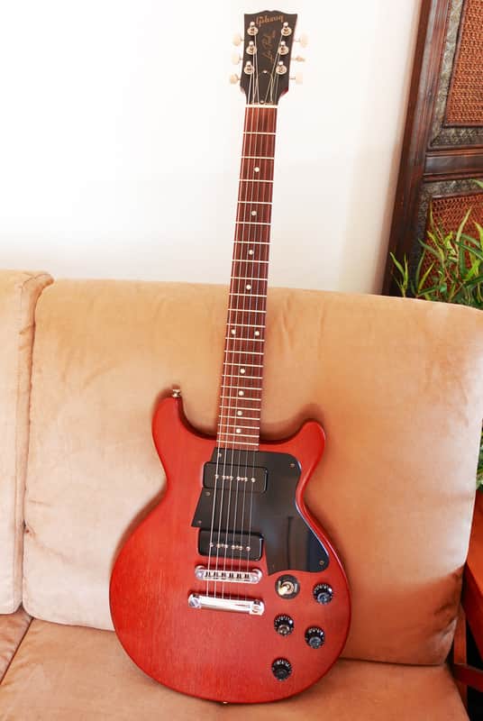 Gibson Les Paul Special DC, P90, 2003 - Worn Cherry image 1