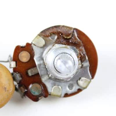 Immagine 1971 Fender Precision Jazz Tele Bass 250K Stackpole Pots Knobs Set USA - 6