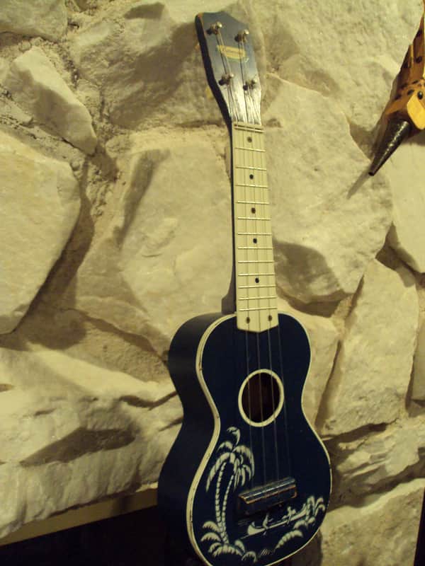 Harmony Ukulele Hawaiian 1950s Blue, All Original image 1