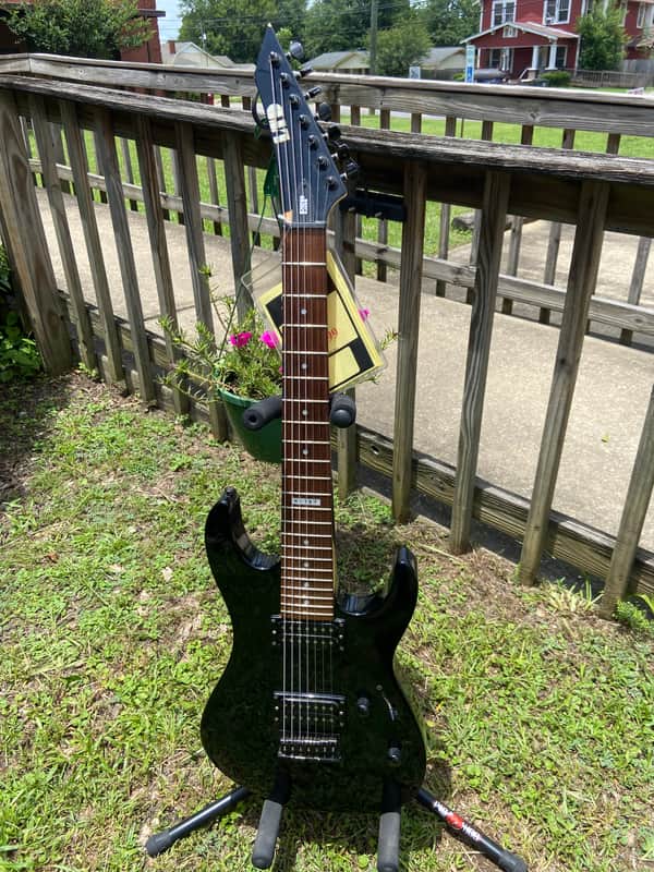 ESP LTD M-107 - Black 7 string image 1