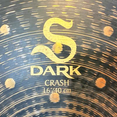 Zildjian S Dark Crash 16" Cymbal Black Finish B12 Bronze Fast Dark Effects Crash Cymbal image 2