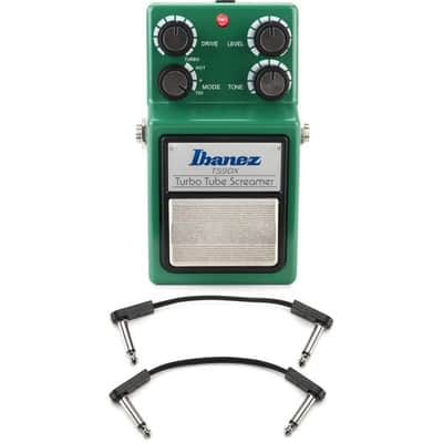 Ibanez TS9DX Turbo Tube Screamer Overdrive Pedal with 3 Patch Cables image 3