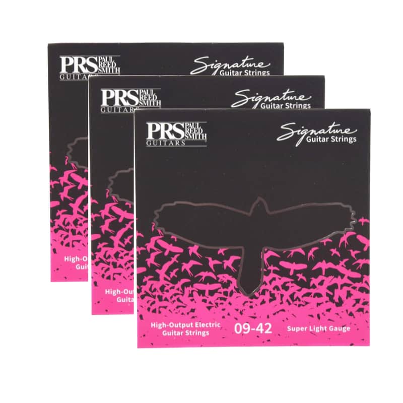 PRS Signature Electric Guitar Strings Ultra Light 9-42 3 Pack Bundle image 1