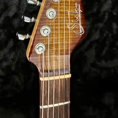 Suhr Classic T SSC 2011 Bengal Burst 1 Piece Flame Maple Top Guitar Signed By J Suhr W/Case image 7