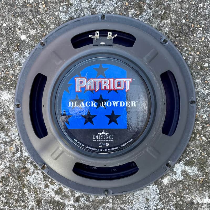 2005 Eminence Patriot Black Powder 12″ 75w 16 Ohm Speaker Blac…