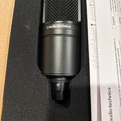 Audio-Technica AT2020 Large Diaphragm Cardioid Condenser Microphone 2010s - Black image 3