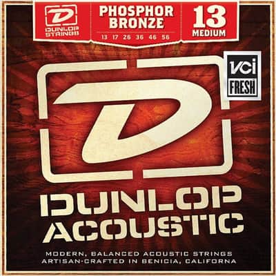 3 Sets of Dunlop DAP1356 AG-PHB MEDIUM Acoustic Phosphor Bronze Strings image 2