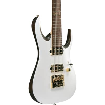 Ibanez K7YANG Brian "Head" Welch Korn Signature 7-string Guitar - Matte White image 3
