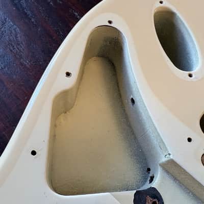 Fender American Standard Strat Plus Jeff Beck Stratocaster Body 1989 - antique white image 12