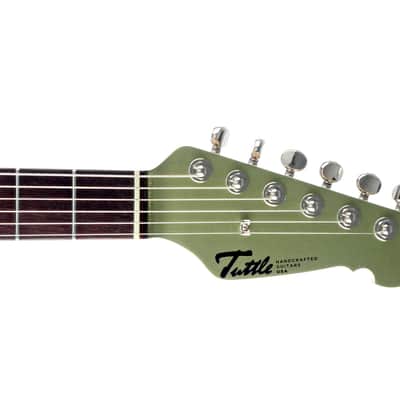 Tuttle Tuned S Star Lime Racing Stripe Guitar #719 image 7