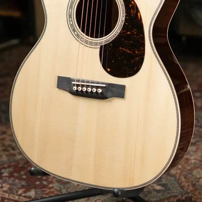 Martin Custom Style 45 000 Acoustic - Cocobolo/European High-Altitude Swiss Spruce, Natural with Hardshell Case image 3