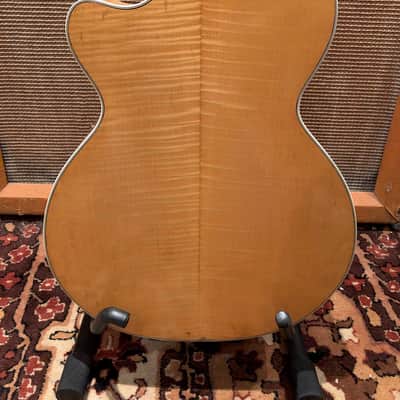 Vintage 1959 Hofner Club 60 Natural Blonde Electric Guitar w/ Bound Ebony Flame image 15