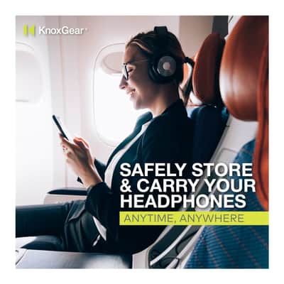 Knox Gear Large Headphone Case with EVA Hard Shell image 16