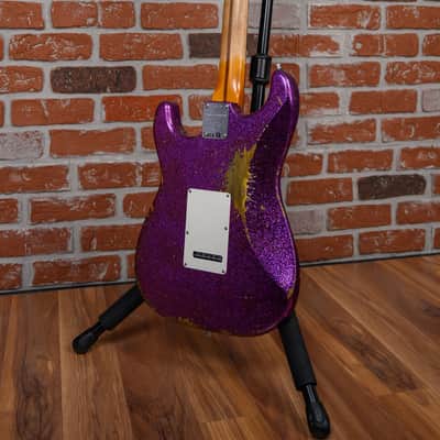 Fender Custom Shop SR25 Custom Deluxe Stratocaster Heavy Relic Magenta Sparkle 2026 w/OHSC image 8
