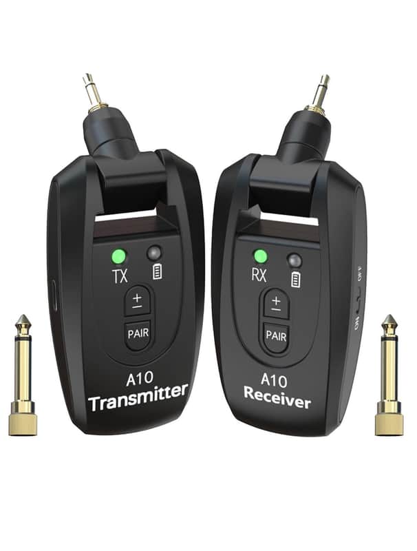 New 2.4GHz Audio Wireless Transmitter Receiver for Guitar Bass Electric Instruments image 1
