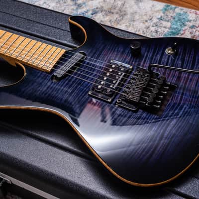ESP Maverick Custom Shop 2000 - Transparent Purple Flamed Maple Top image 12