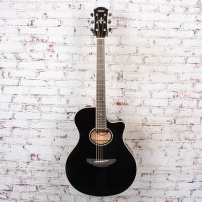 Yamaha APX600 Thinline Cutaway Acoustic-Electric Guitar - Black image 2
