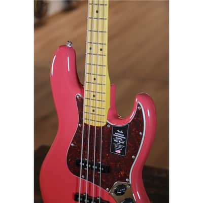 FENDER American Professional Classic Jazz Bass MN Faded Dakota Red image 7