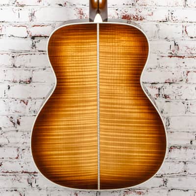 Martin Custom Shop M/0000-Size 42-Style - Swiss Spruce/Flame Maple Back, Sides, Neck - Ambertone x6411 USED image 7