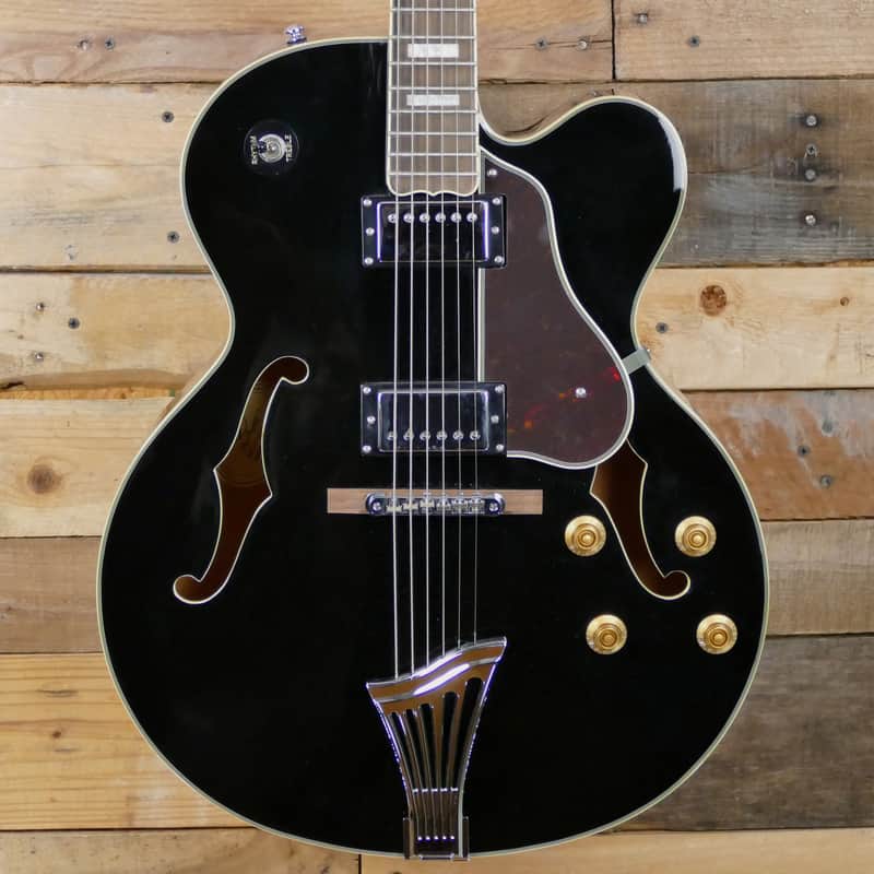 Samick JZ-1 Greg Bennett Hollow Body - Gloss Black W/Case | Reverb