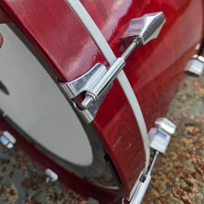 Fibes/Corder/Darwin Clone 14x24 Bass Drum - Ruby Red (No Spurs) C013-33 image 5