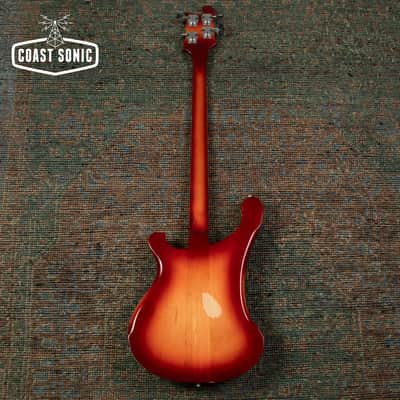 1991 Rickenbacker 4003 Bass w/ Bartolini TCT Preamp, Fireglo, Made in USA, with case image 4