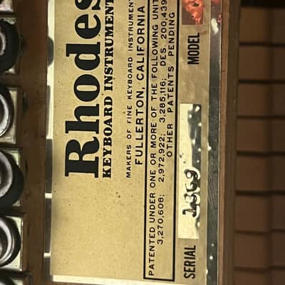 Fender Rhodes Piano Bass -Black image 8