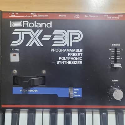Roland JX-3P 61-Key Programmable Preset Polyphonic Synthesizer 1983 - 1985 - Black