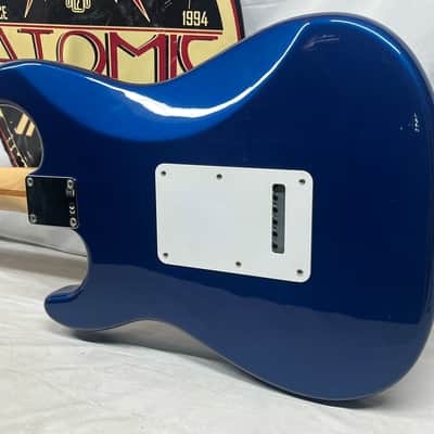 Fender Standard Stratocaster strat HSS Electric Guitar MIM - Made in Mexico- Electron Blue image 11