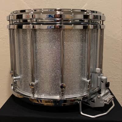 ~WOW!~ Mapex Quantum Mark II Classic 12x14 Marching Snare Drum in Silver Diamond Dazzle (Rm 4) image 6