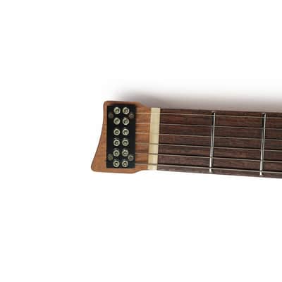 EART GW2T-SE Headless Electric Guitar, Solid Roasted Mahogany Body with Roasted Canada Hard Maple Standard Artones-TSE Pickup,Satin Finish image 9