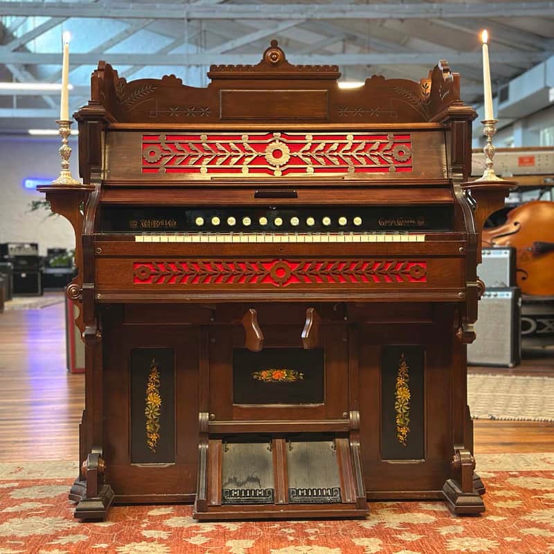 Bell Organ & Piano Co. Antique Pedal Pump Organ image 1