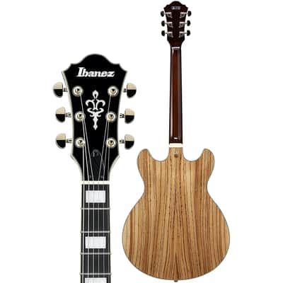 Ibanez Artcore Expressionist AS93ZW-NT 6-String Semi-Hollow Electric Guitar with Macassar Ebony Fretboard, Right-Handed, Natural image 3