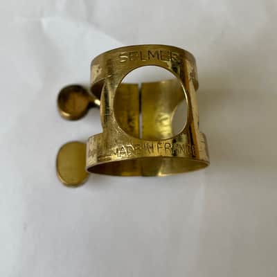 Vintage Selmer Paris Soprano Saxophone Ligature and Cap Set image 4