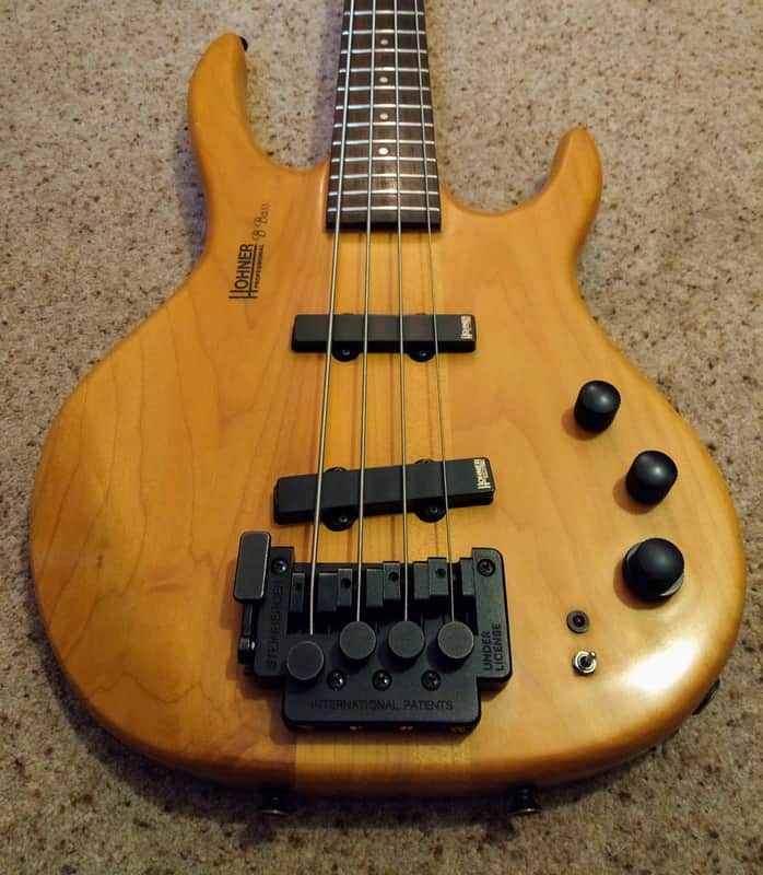 Hohner Professional 'B' Bass IV (1990), Natural Maple Finish, plus