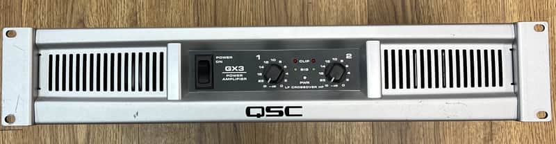 QSC GX3 POWER AMPLIFIER STEREO 2x300W @ 8ohms (USED) image 1