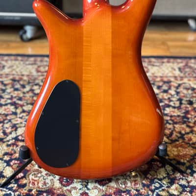 Spector Euro LX 4 – Ultra Amber Gloss – AAAA Maple Top – PJ EMG Pickups – Tone Pump Preamp - D-tuner & hardcase image 9