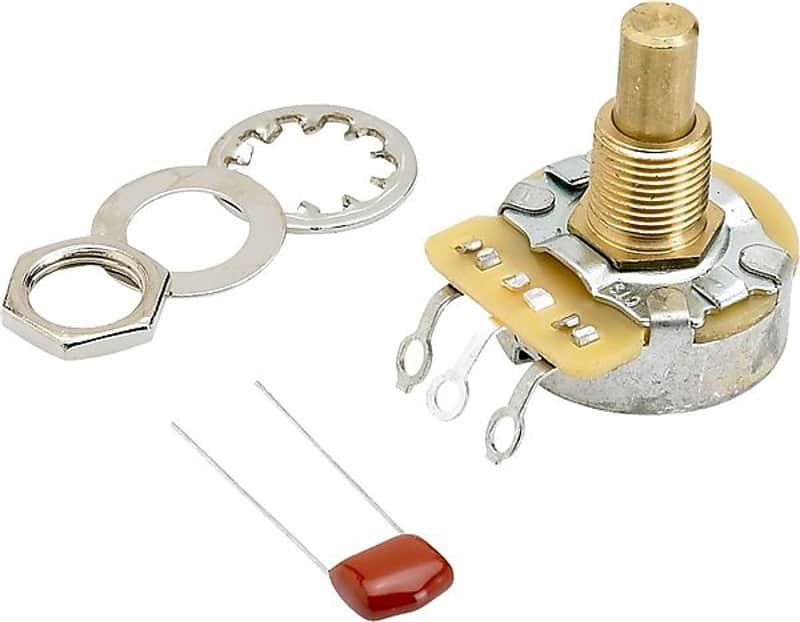 Fender 099-0835-000 500K Audio Taper Solid Shaft Volume / Tone Potentiometer image 1