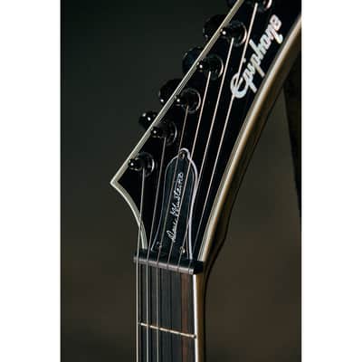 Epiphone Dave Mustaine Signature Flying V Custom Guitar w/ Seymour Duncan Pickups - Black Metallic image 13