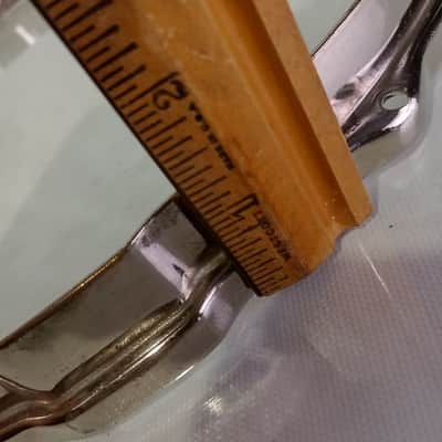 Leedy 15"Broadway Standard"Stick-Chopper Nickel NOB Snare Drum Resonant Rim/Hoop image 8