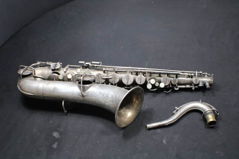 An Antique 1920's Wm. Frank & Co. C Melody Saxophone a Good Sax for Jazz   as-is   # 9 S image 1
