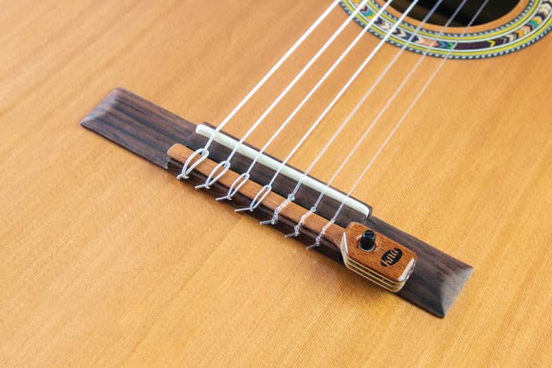 Kna NG-2 7S | Bridge Mounted Portable Piezo Pickup for 7 String Classical / Flamenco Guitar  with Volume Contol image 1