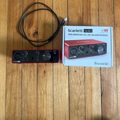 Focusrite Scarlett Solo 3rd Gen USB Audio Interface 2019 - Present - Red / Black image 1