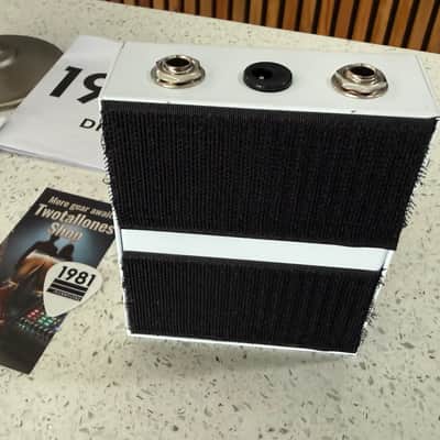 1981 Inventions DRV Overdrive Pedal White Limited Colorway w/ Box, Manual, Pouch & Extras image 9
