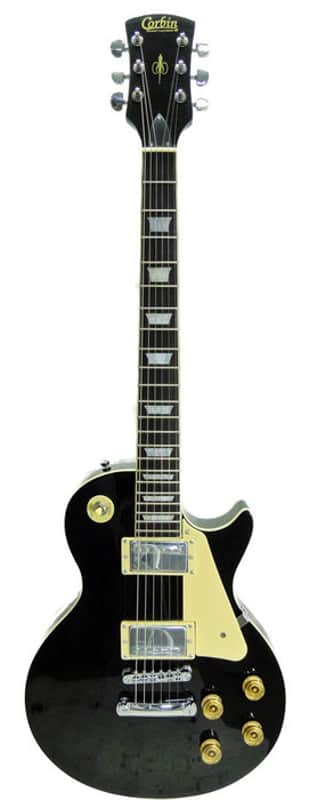 Corbin LP Style (Single Cutaway) Solid Body Electric Guitar EGLP1BK 2019 Black image 1