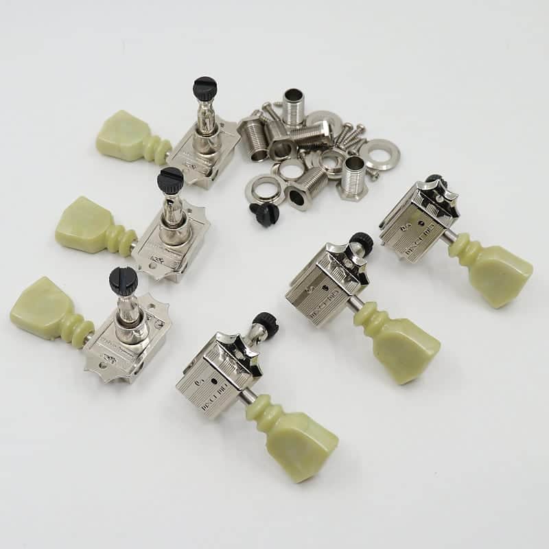 Schaller G-Series Deluxe KeyStone Locking Tuner Set, Double Ring - Nickel image 1