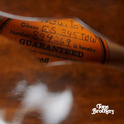 MINT, 8.25LB! 1969 Gibson ES-345TD Walnut image 5