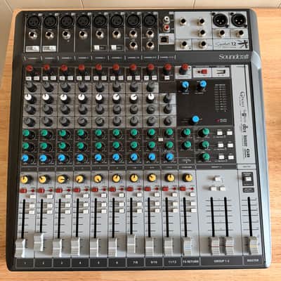 Soundcraft Signature 12 Compact 12-Channel Analog Mixer with Effects 2010s - Blue/Silver image 2