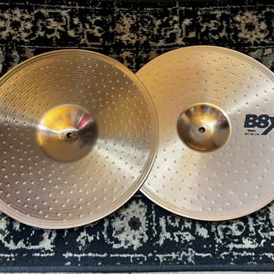 Mint Sabian 14" B8X Hi-Hat Cymbals (Pair) - Brilliant image 3