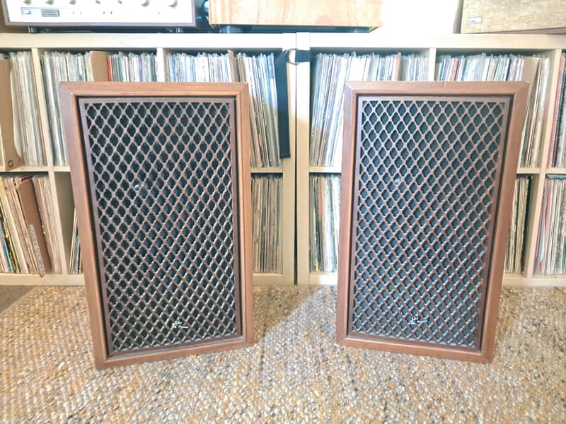 Sansui SP-1000 Wood Cabinet Floor Speakers 1969 image 1